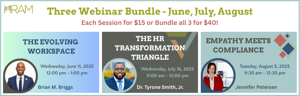 HRAM 2025 Summer Webinar Series @ Webinar Series